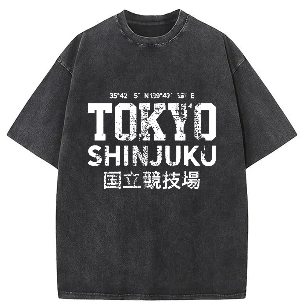 Modecanvas Tokyo Shinjuku Washed T-Shirt