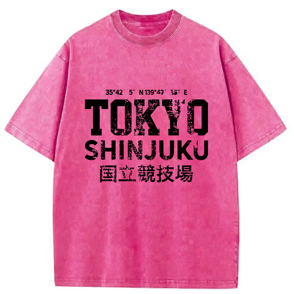 Modecanvas Tokyo Shinjuku Washed T-Shirt
