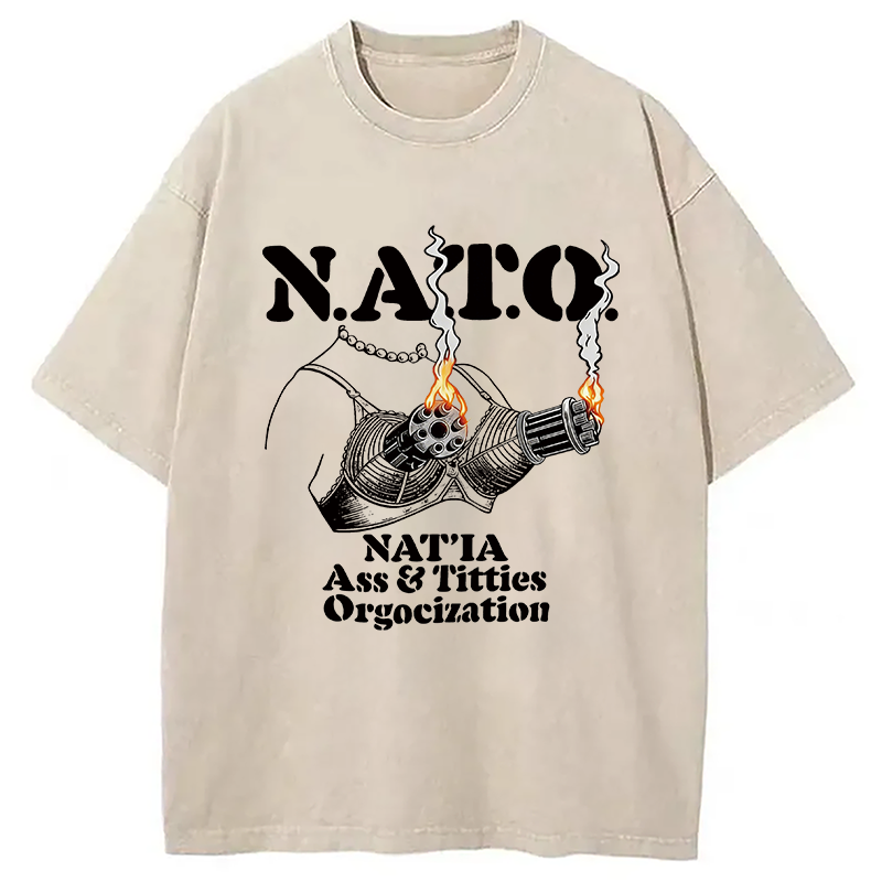 Modecanvas N A T O DTG Printing Washed T-Shirt