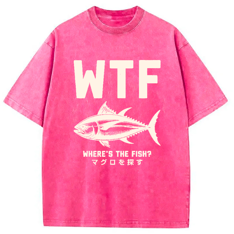 Modecanvas Finding Tuna Washed T-Shirt