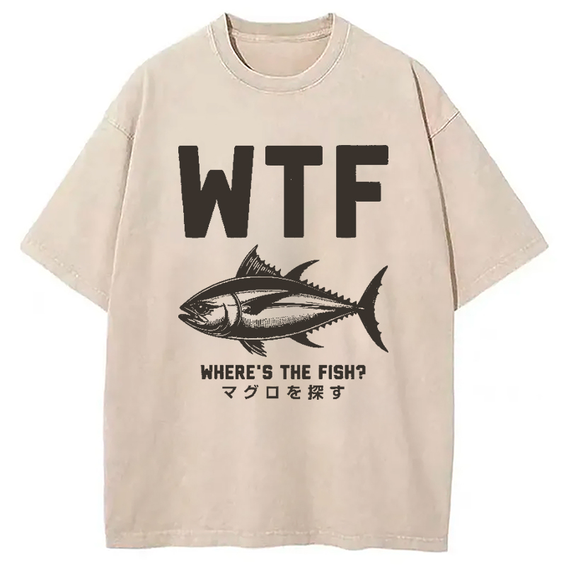 Modecanvas Finding Tuna Washed T-Shirt