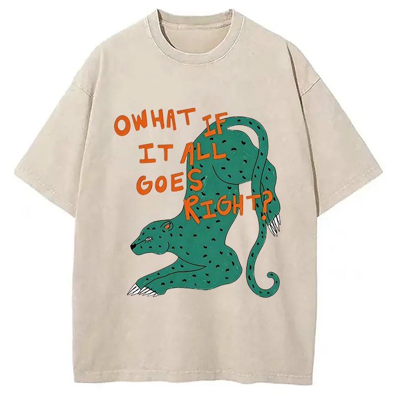 Modecanvas What If DTG Printing Washed T-Shirt