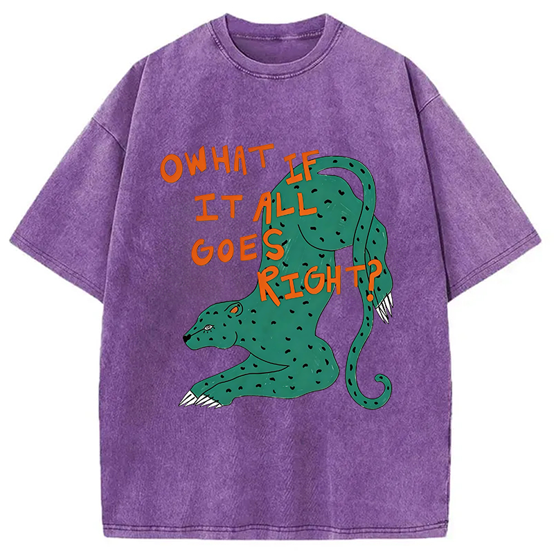 Modecanvas What If DTG Printing Washed T-Shirt