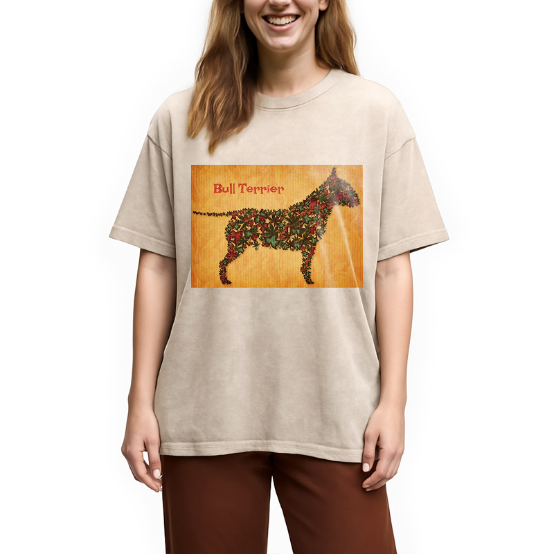 Modecanvas Autumn Bully DTG Printing Washed T-Shirt