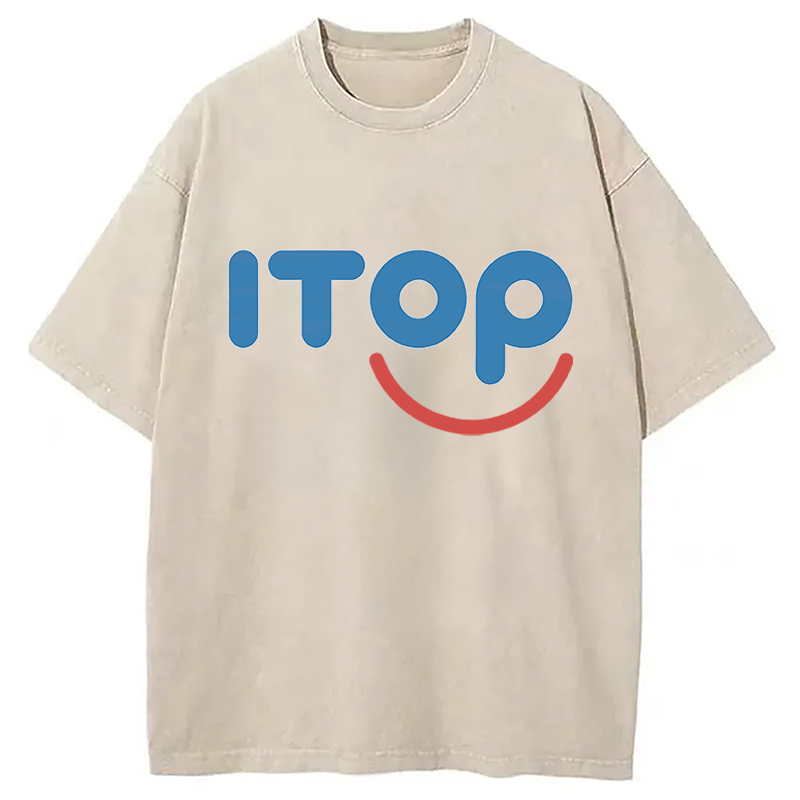 Modecanvas ITOP Parody Lesbian DTG Printing Washed T-Shirt