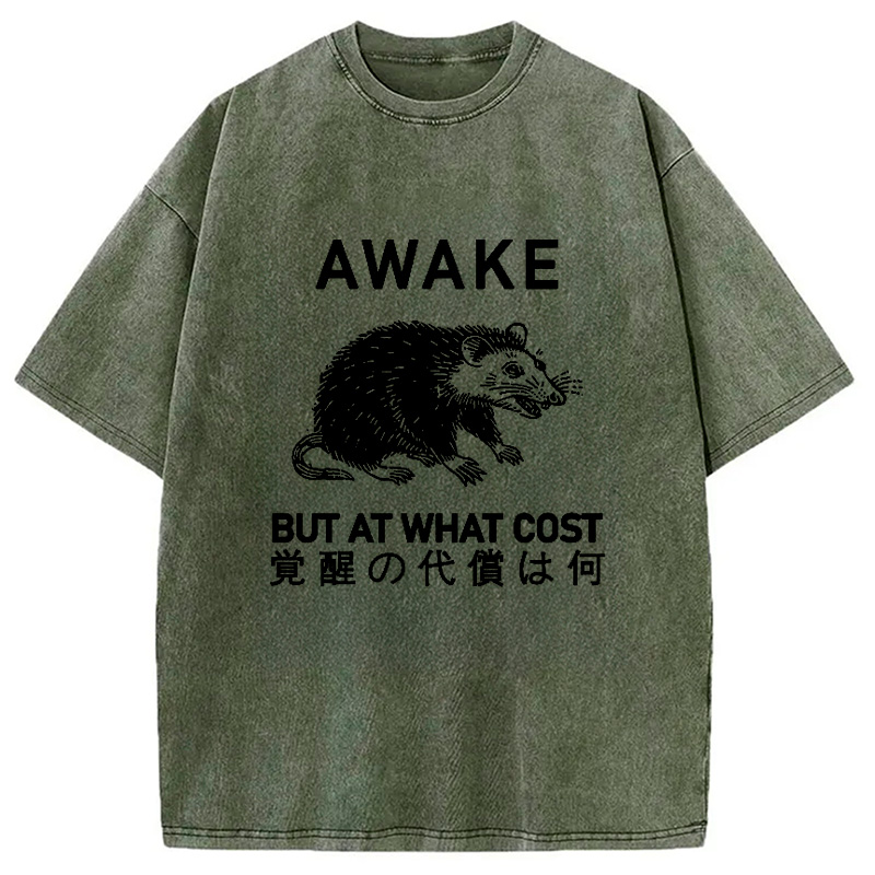 Modecanvas Desperate Possum Washed T-Shirt
