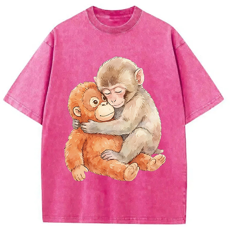 Modecanvas Poor Punch DTG Printing Washed T-Shirt