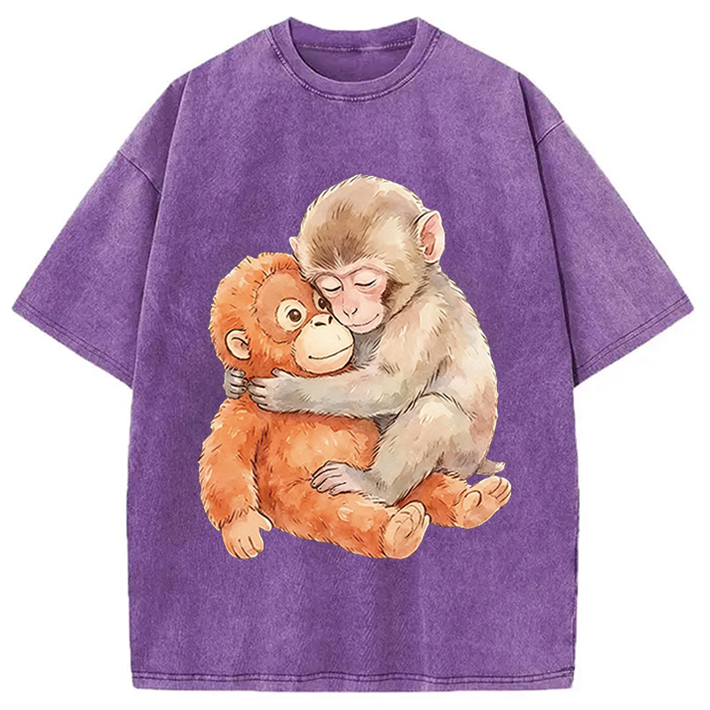 Modecanvas Poor Punch DTG Printing Washed T-Shirt