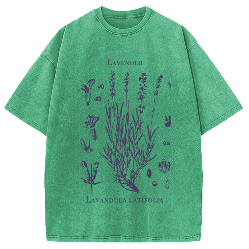Modecanvas Retro Lavender DTG Printing Washed T-Shirt