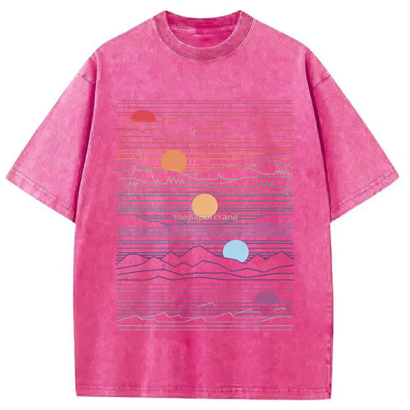 Modecanvas Under One Sun DTG Printing Washed T-Shirt