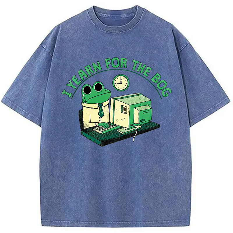 Modecanvas Yearn For The Bog DTG Printing Washed T-Shirt