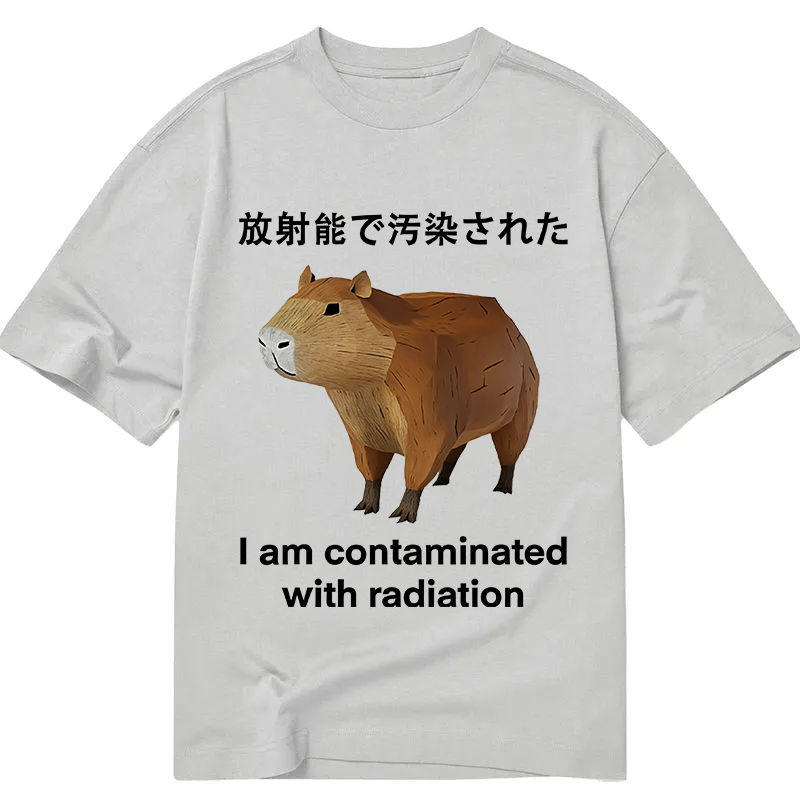 Modecanvas Capybara Contaminated By Radiation DTG Printing Classic T-Shirt-modecanvas