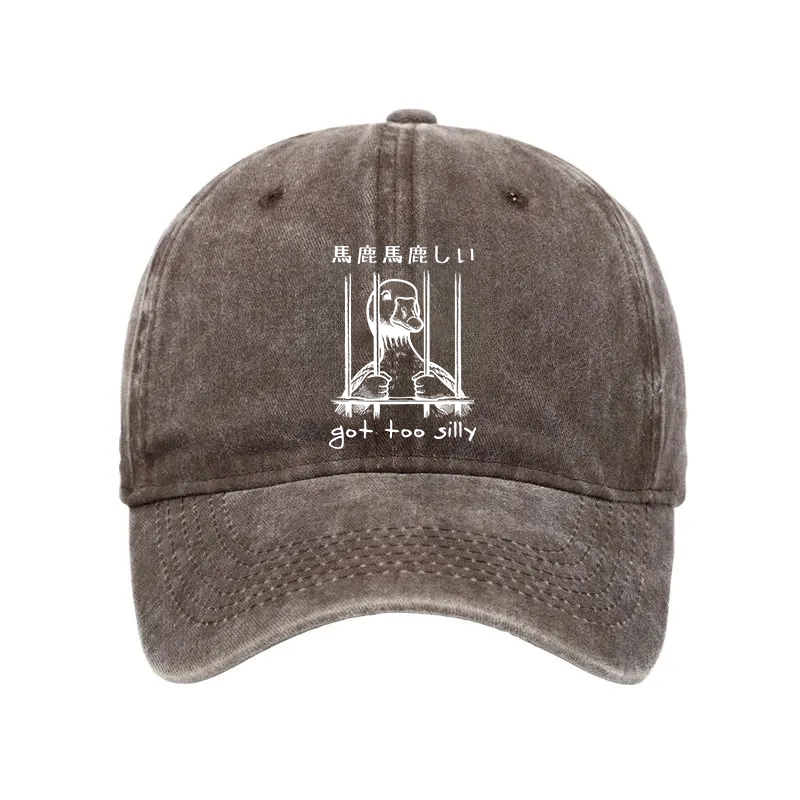 Modecanvas Got Too Silly Washed Cap-modecanvas