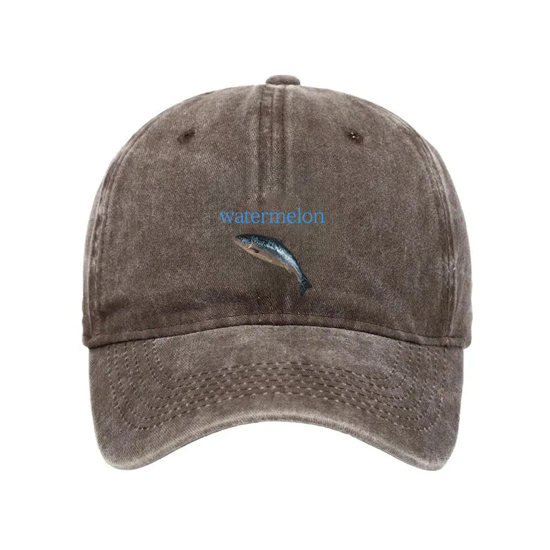 Modecanvas Watermelon Fish Washed Cap-modecanvas
