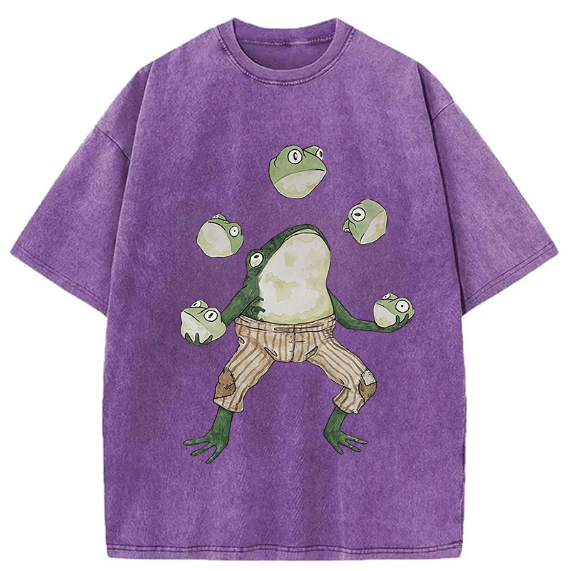 Modecanvas Frog Acrobatic Master Washed T-Shirt