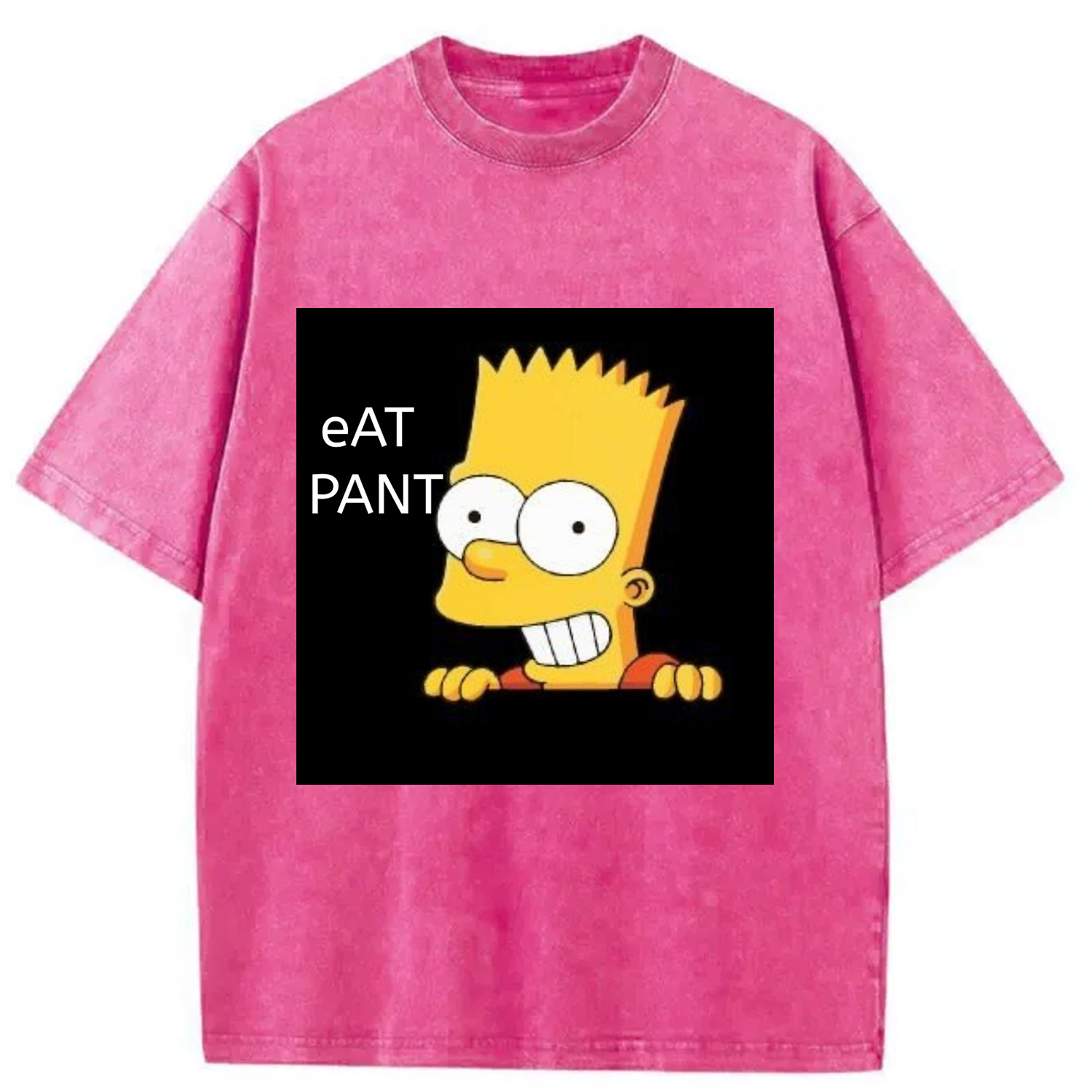 Modecanvas Eat Pant Funny Washed T-Shirt