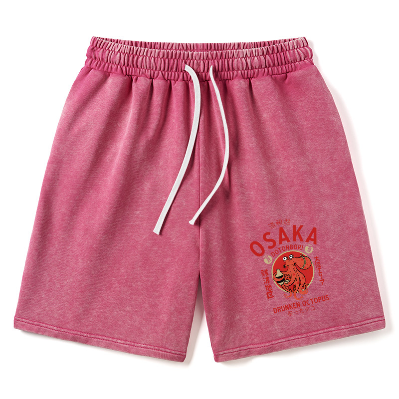 Modecanvas Drunken Octopus Japan Washed Shorts