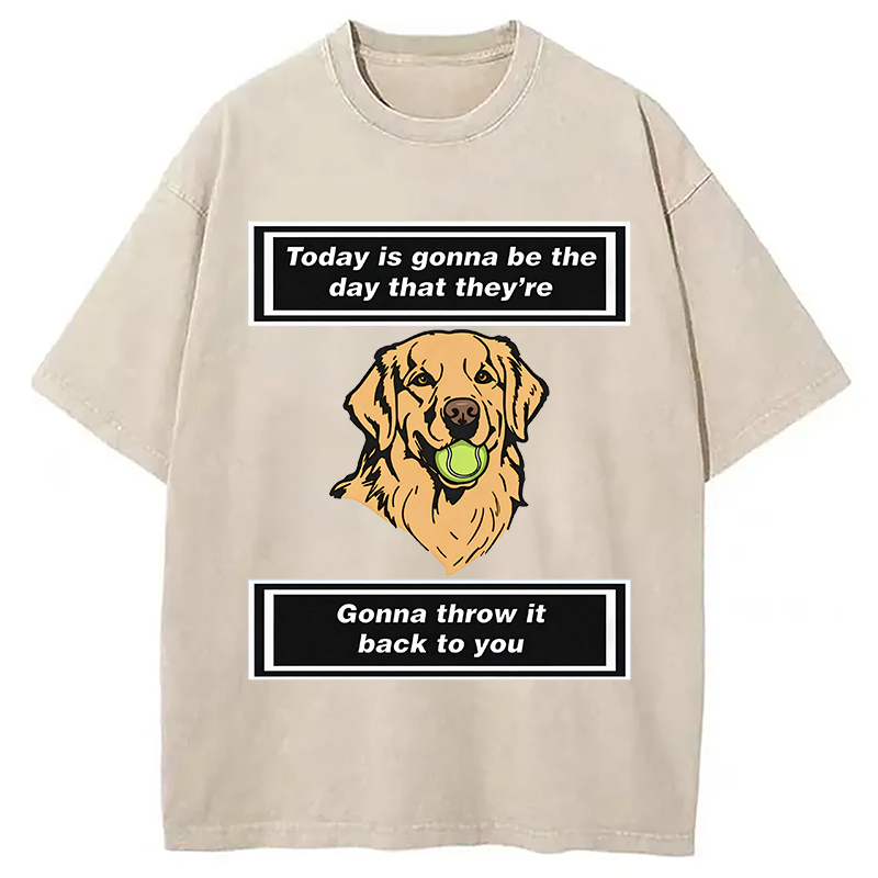 Modecanvas Back to You DTG Printing Washed T-Shirt