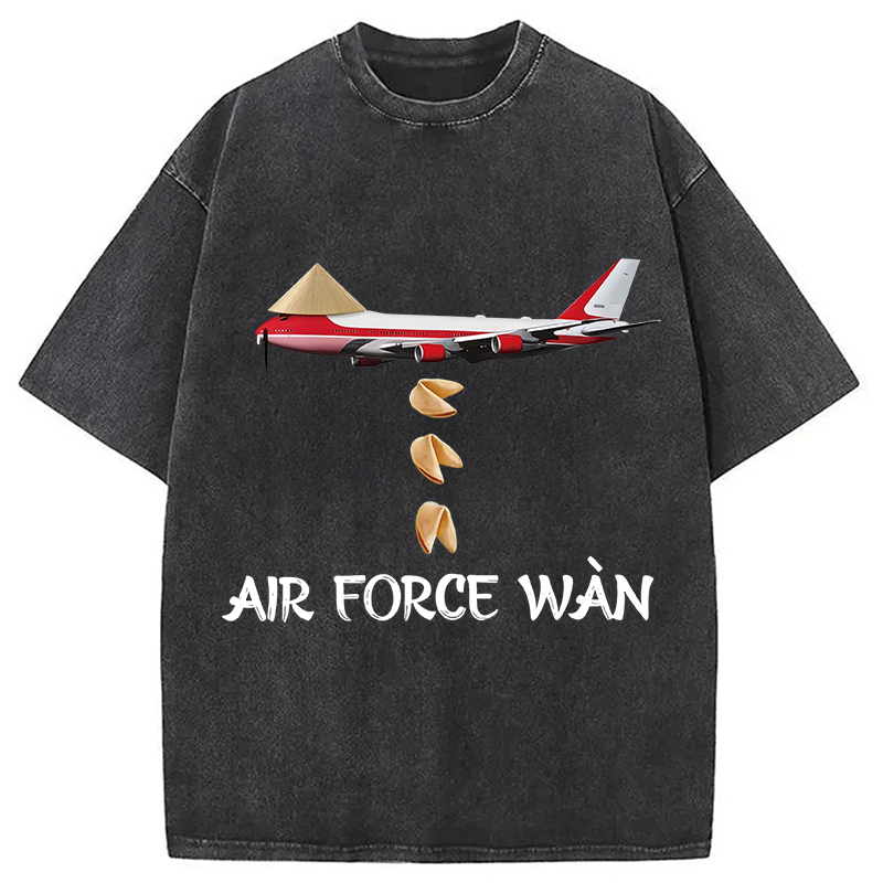 Modecanvas Air Force Wan DTG Printing Washed T-Shirt