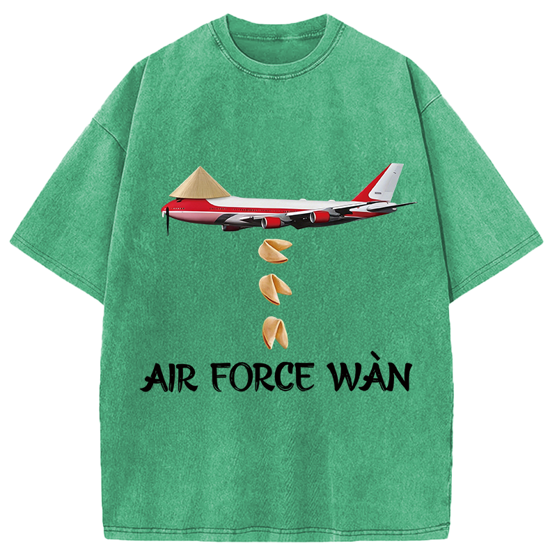Modecanvas Air Force Wan DTG Printing Washed T-Shirt