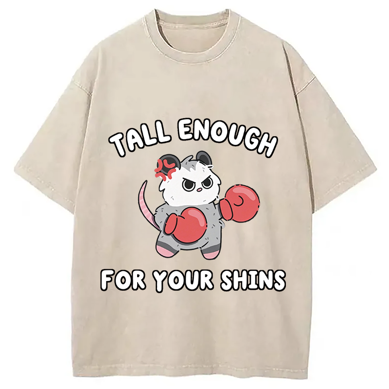 Modecanvas Tall Enough For Your Shins DTG Printing Washed T-Shirt