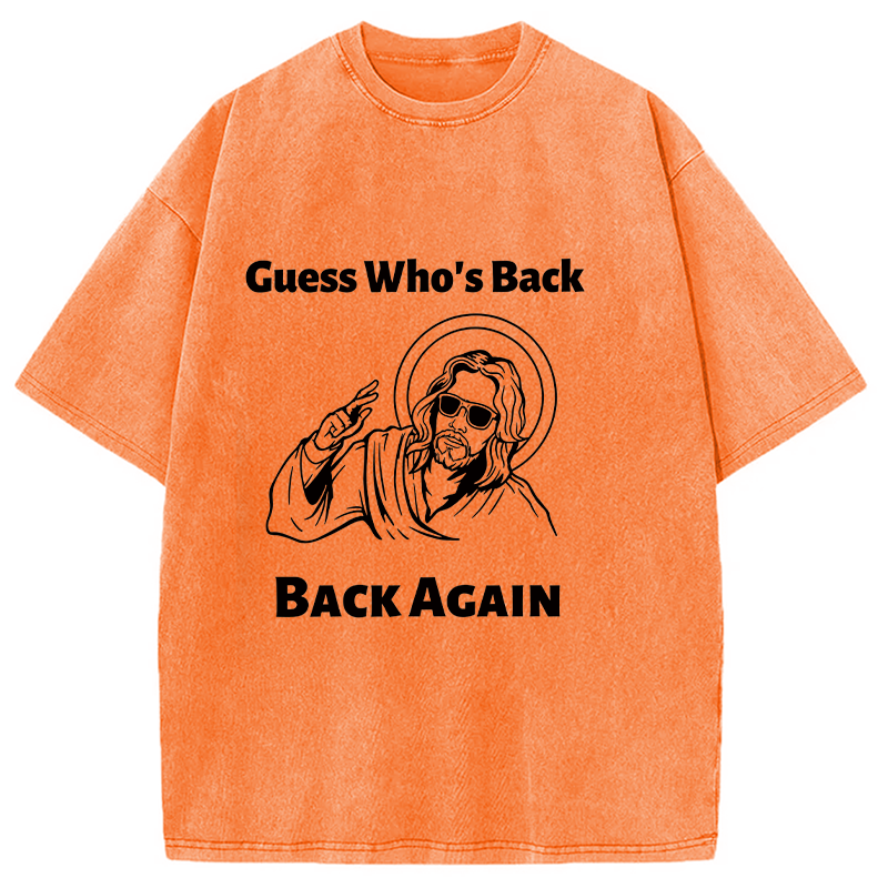 Modecanvas Funny Easter Jesus DTG Printing Washed T-Shirt