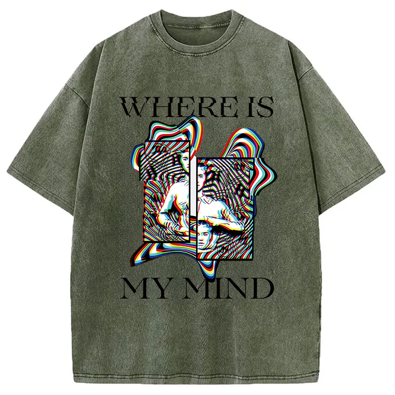 Modecanvas Psychedelic Rave Fashion DTG Printing Washed T-Shirt
