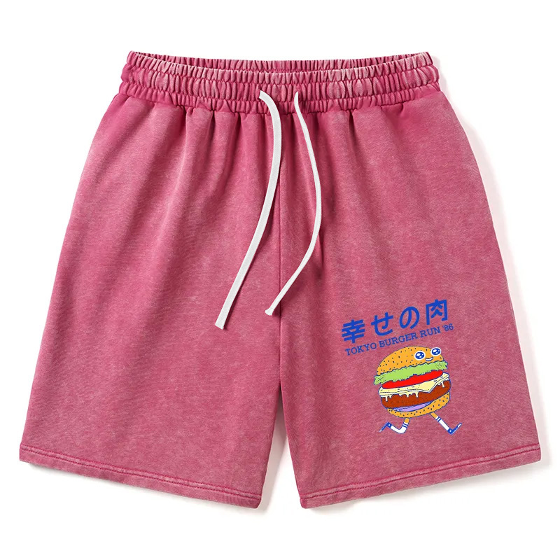 Modecanvas Tokyo Burger Run Japanese Washed Shorts