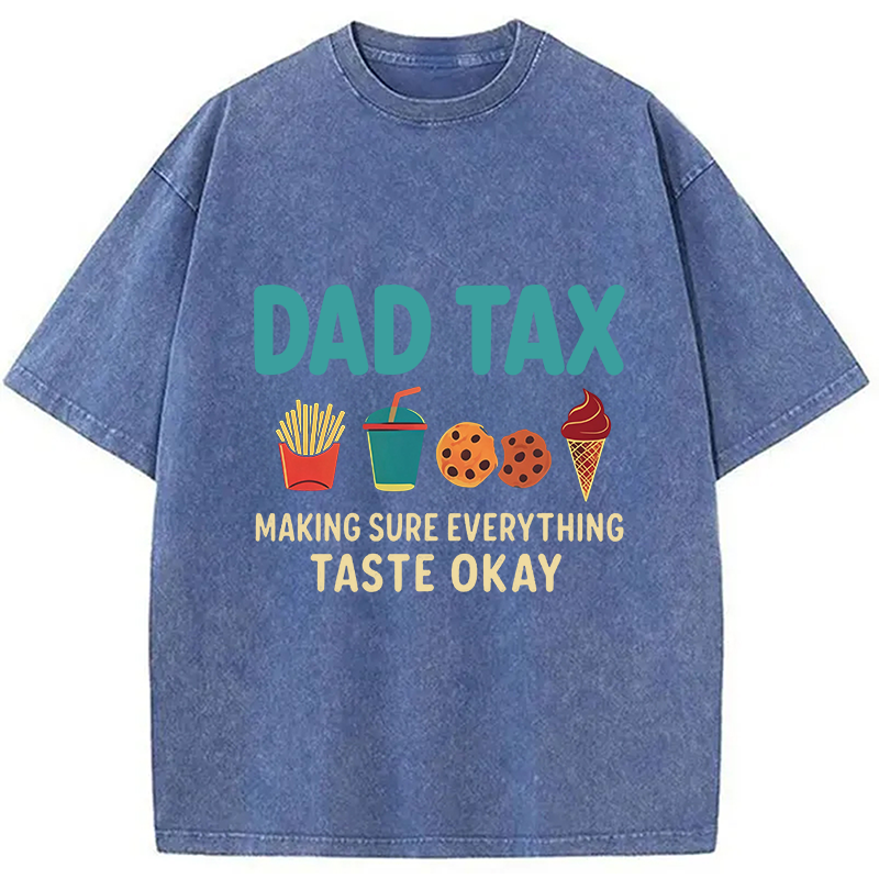 Modecanvas Food Tax DTG Printing Washed T-Shirt