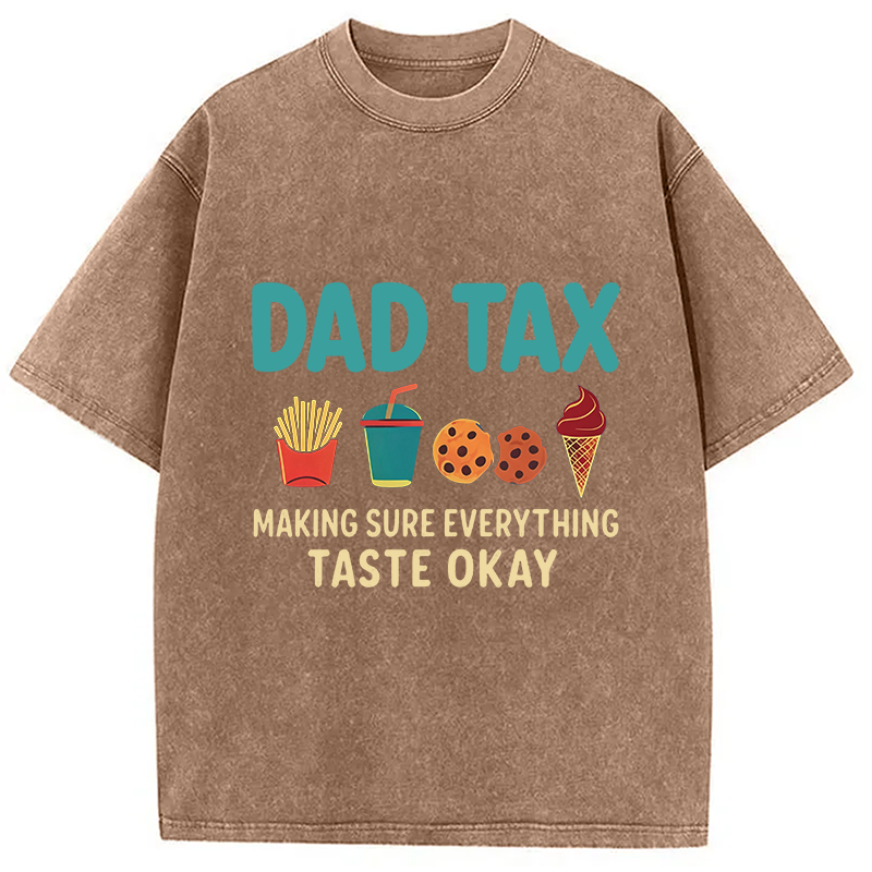Modecanvas Food Tax DTG Printing Washed T-Shirt