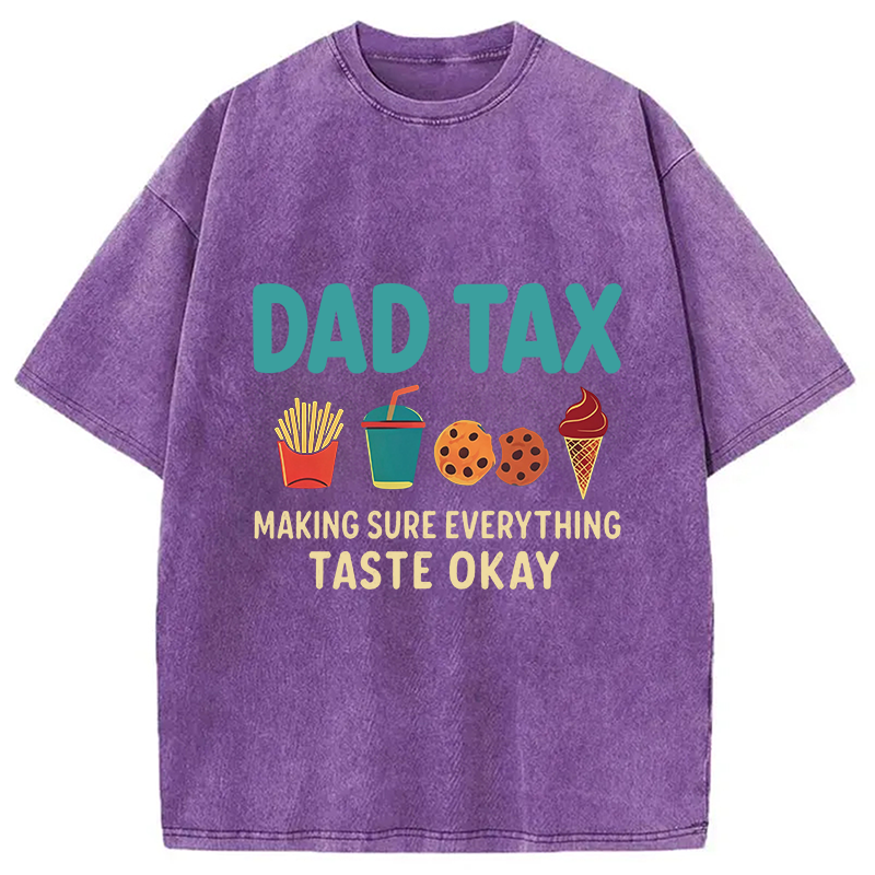 Modecanvas Food Tax DTG Printing Washed T-Shirt