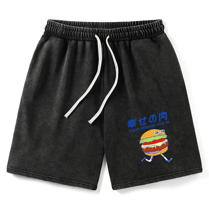 Modecanvas Tokyo Burger Run Japanese Washed Shorts
