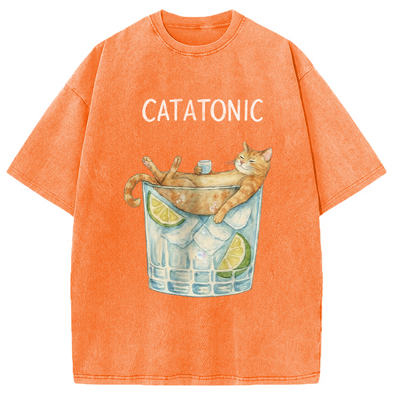 Modecanvas Catatonic DTG Printing Washed T-Shirt