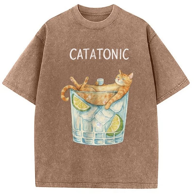 Modecanvas Catatonic DTG Printing Washed T-Shirt