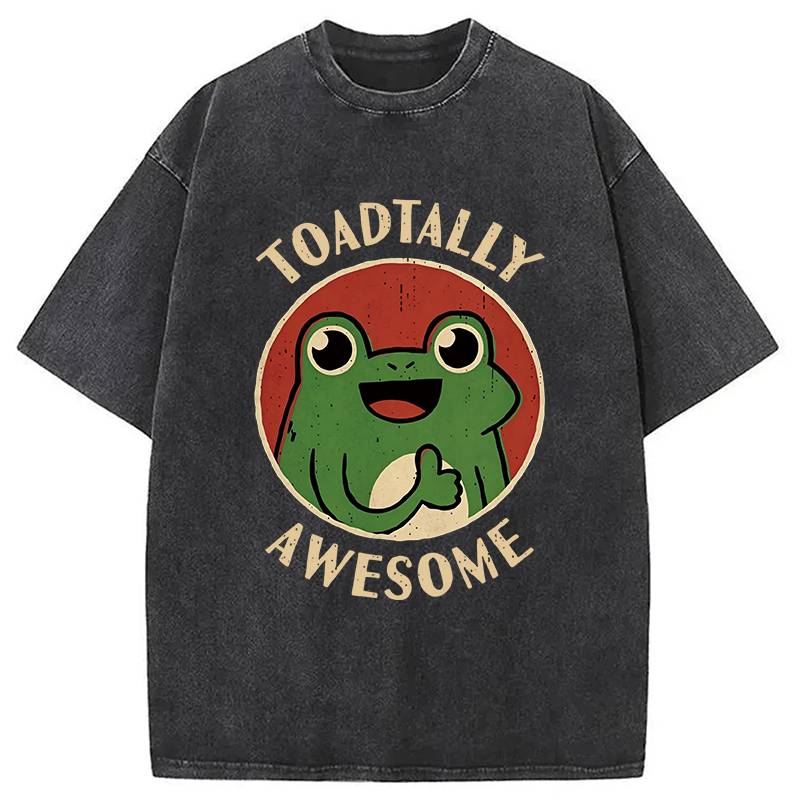 Modecanvas Toadtally Awesome DTG Printing Washed T-Shirt
