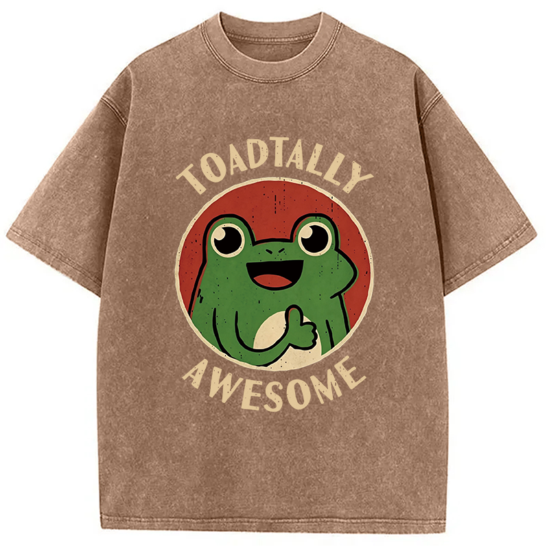 Modecanvas Toadtally Awesome DTG Printing Washed T-Shirt