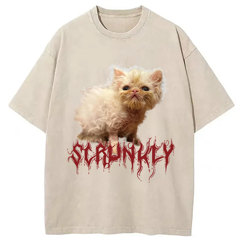 Modecanvas Scrunkly Wisp DTG Printing Washed T-Shirt