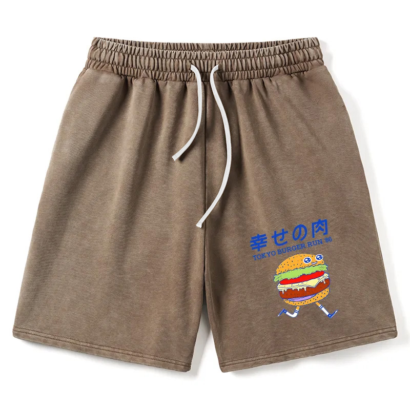 Modecanvas Tokyo Burger Run Japanese Washed Shorts