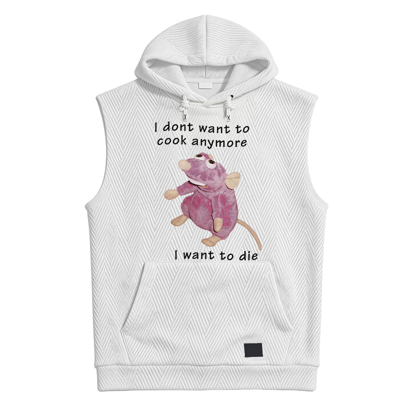 Modecanvas I Don't Want To Cook Anymore Hooded Tank