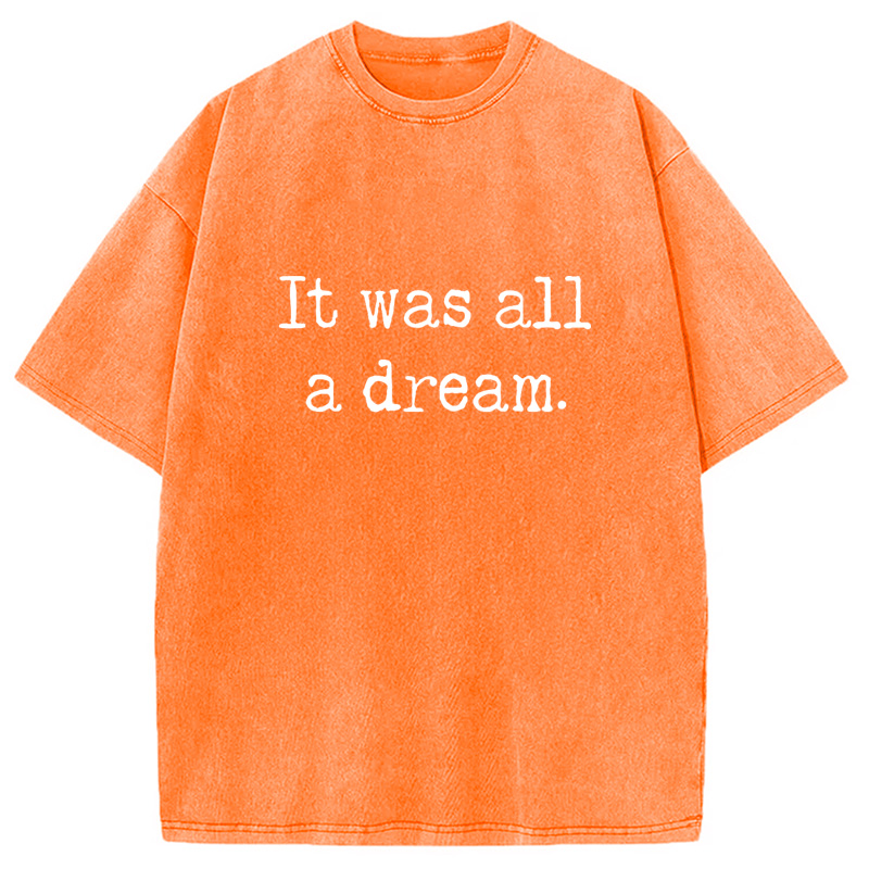Modecanvas It Was A Dream Washed T-Shirt