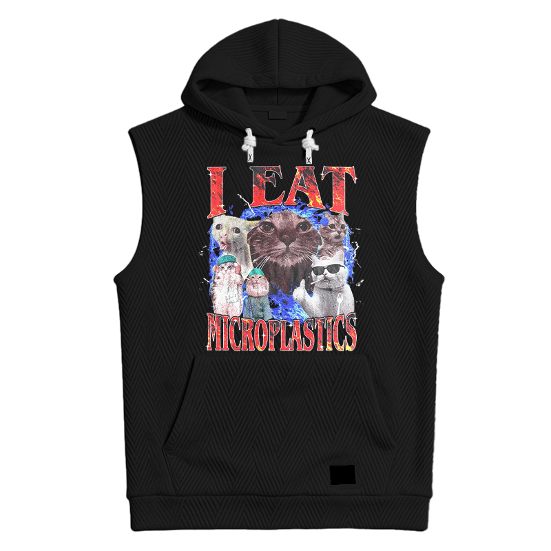 Modecanvas I Eat Microplastics Hooded Tank