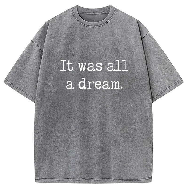 Modecanvas It Was A Dream Washed T-Shirt