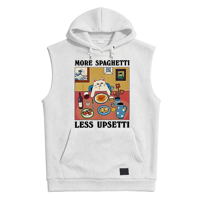 Modecanvas More Spaghetti Less Upsetti Hooded Tank