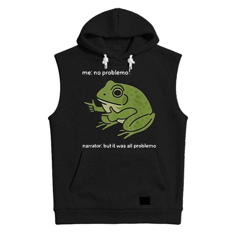 Modecanvas Stupid Frog Meme Hooded Tank