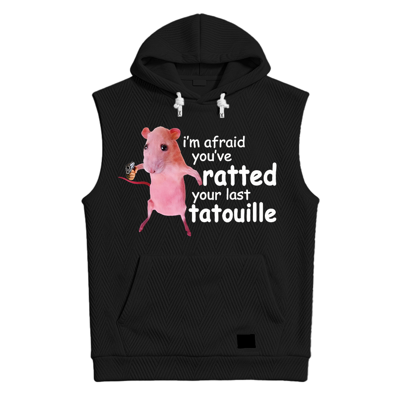 Modecanvas Funny Pink Rat Meme Hooded Tank
