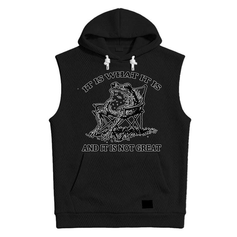 Modecanvas Resting Frog Funny Hooded Tank