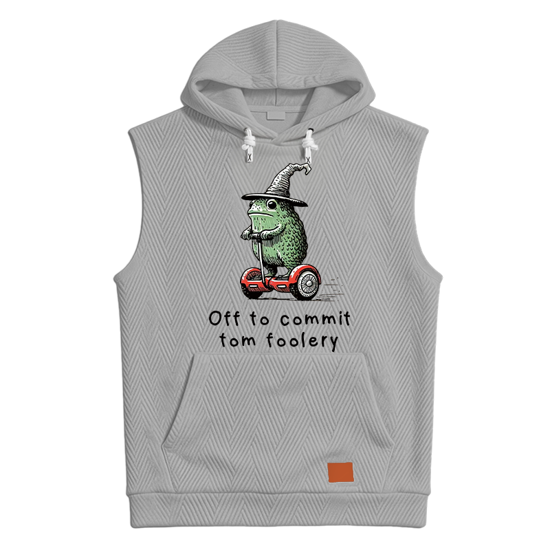 Modecanvas Frog Riding A Balance Scooter Hooded Tank