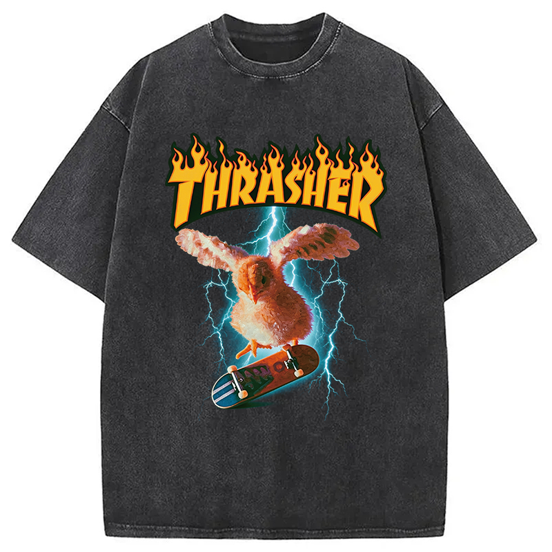 Modecanvas Thrasher DTG Printing Washed T-Shirt