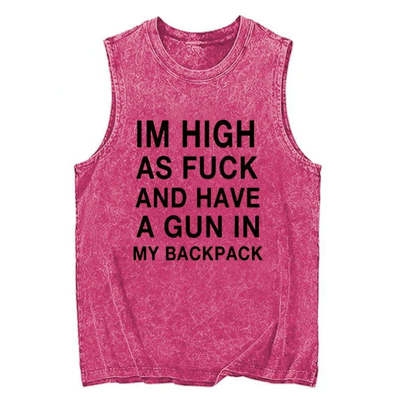 Modecanvas Im High DTG Printing Washed Tank-modecanvas