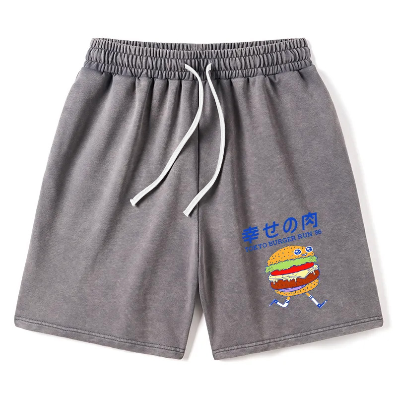 Modecanvas Tokyo Burger Run Japanese Washed Shorts